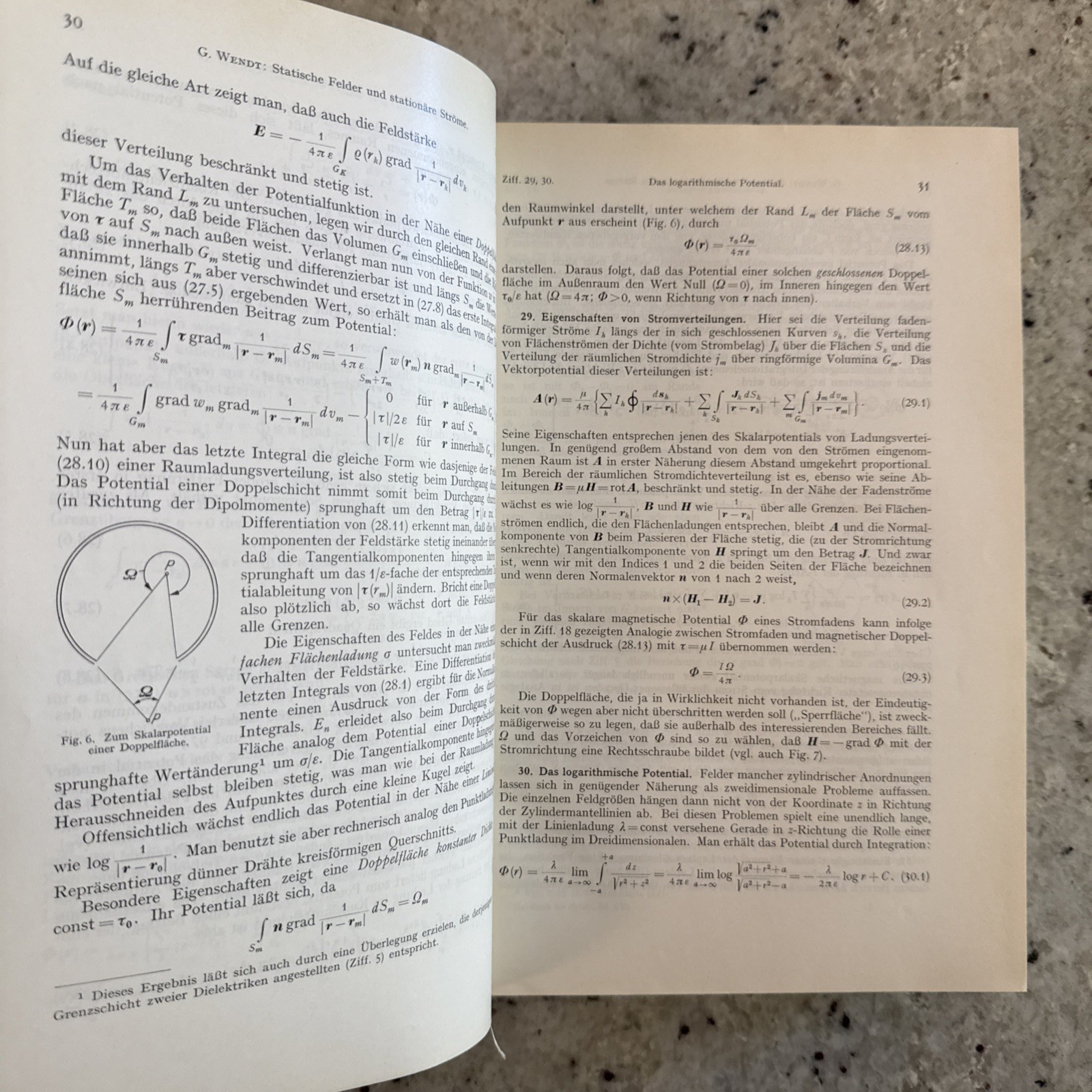 Vintage 1958 Springer Physics XVI: Electric Fields & Waves, Flügge HC Ger/Eng