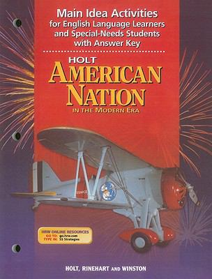 American Nation, Grades 9-12 in the Modern Era Main Idea Activities for Englis..