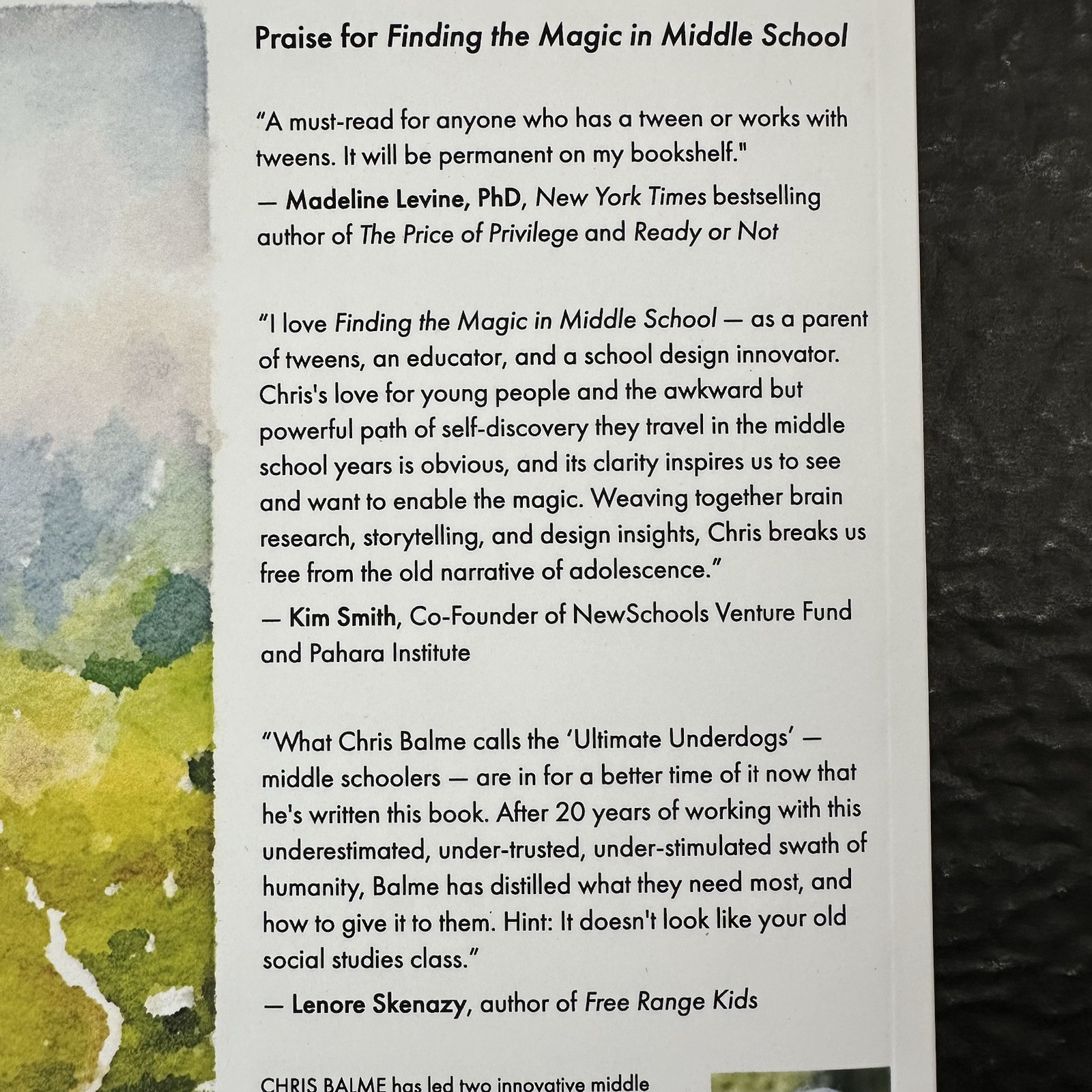 Finding the Magic in Middle School by Chris Balme