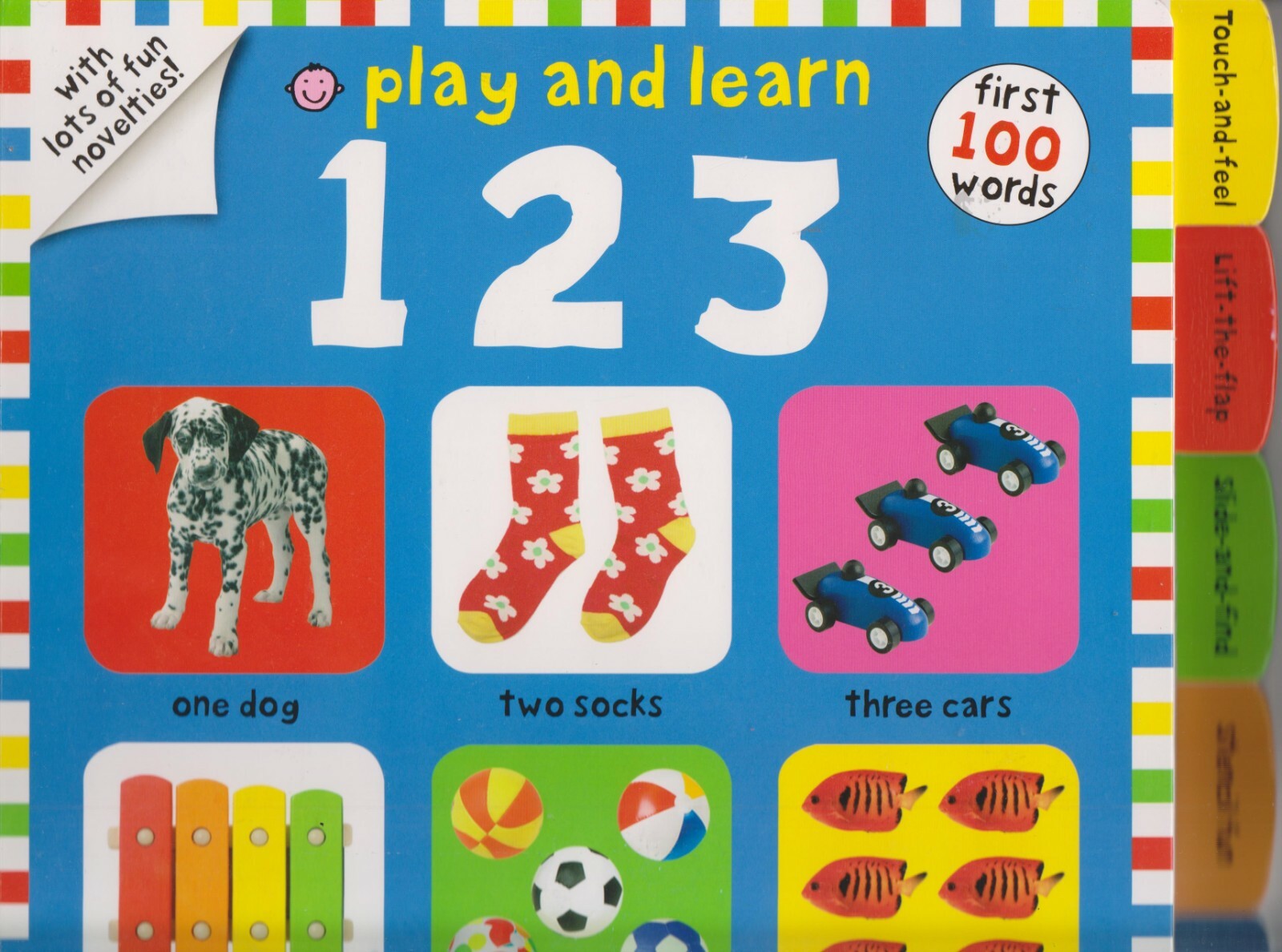 Play and Learn 1 2 3 – First 100 Words by Roger Priddy (Oversized Boardbook: Ch