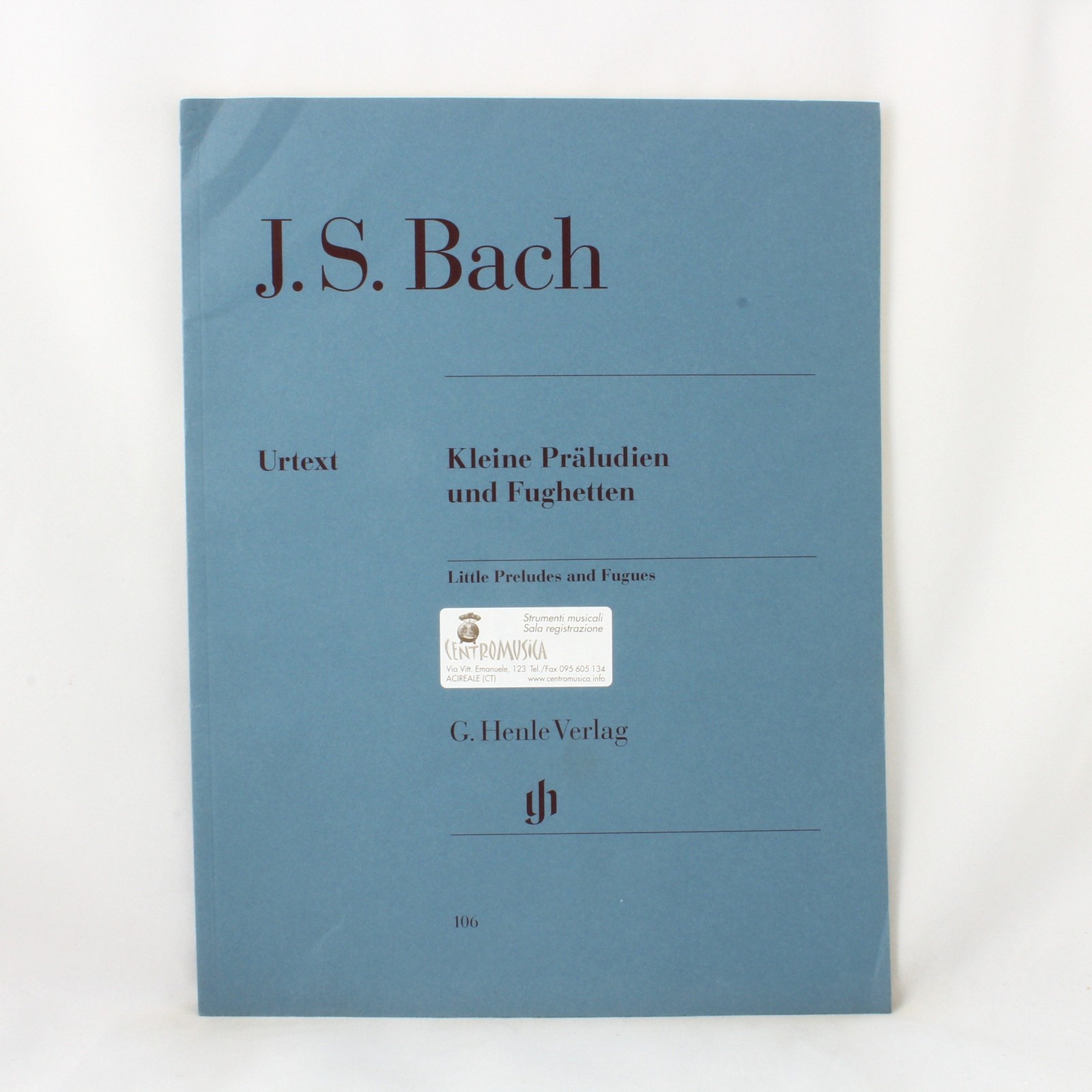 JOHANN SEBASTIAN BACH : PETITS PRELUDES ET FUGHETTES – KLEINE PRALUDIEN UND …