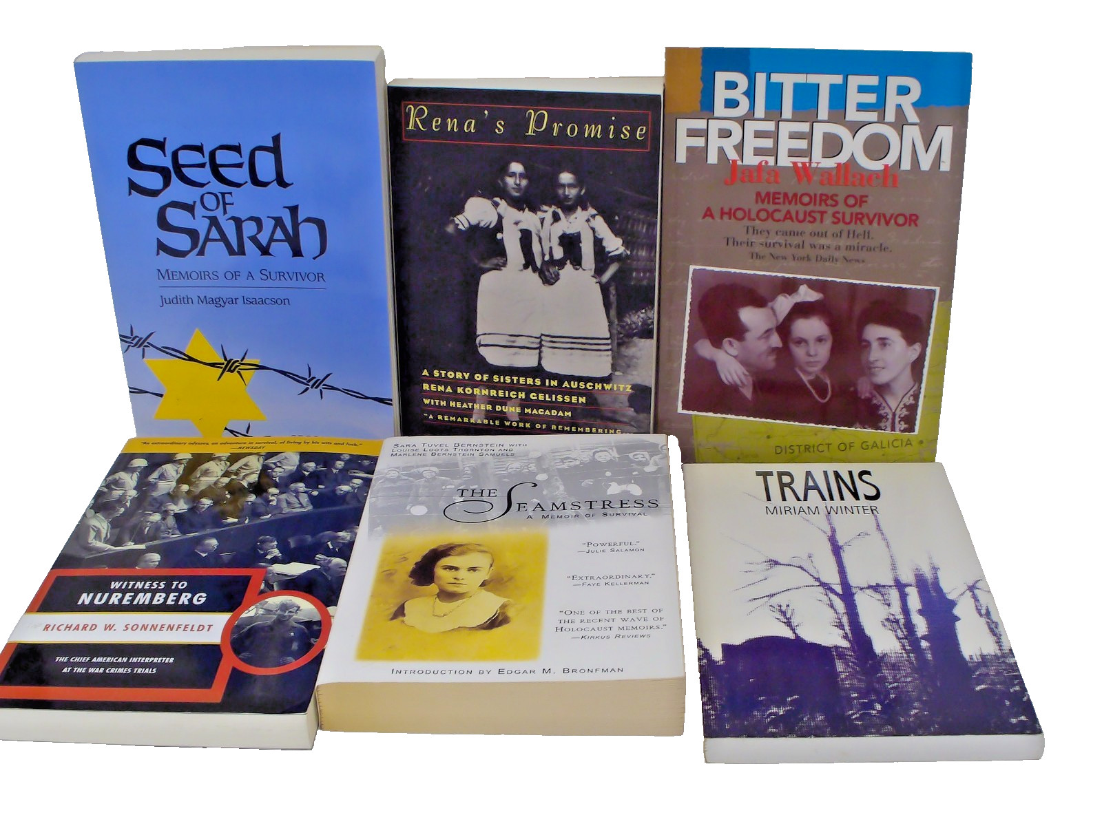 Lot of 6 Holocaust Nazi Germany Hitler Auschwitz Stories Survival Trials PB