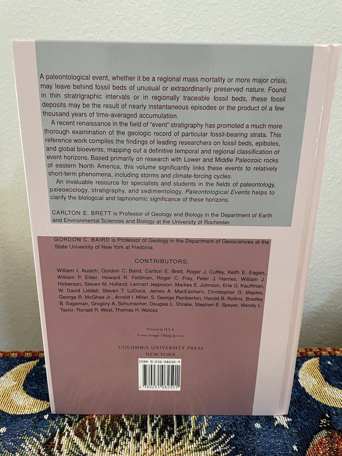 Paleontological Events Stratigraphic Ecological Evolutionary … HC BRAND NEW