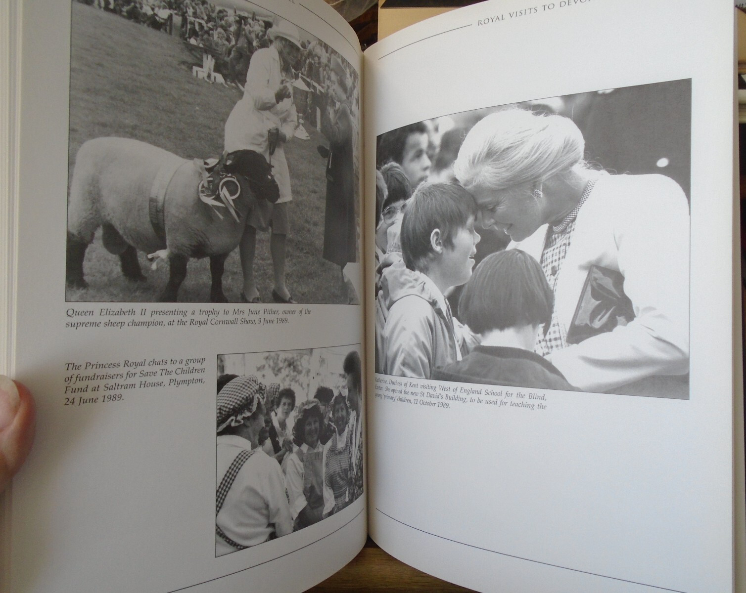 Royal Visits to Devon and Cornwall: Images by Van der Kiste, John HCDJ 2002 VGC