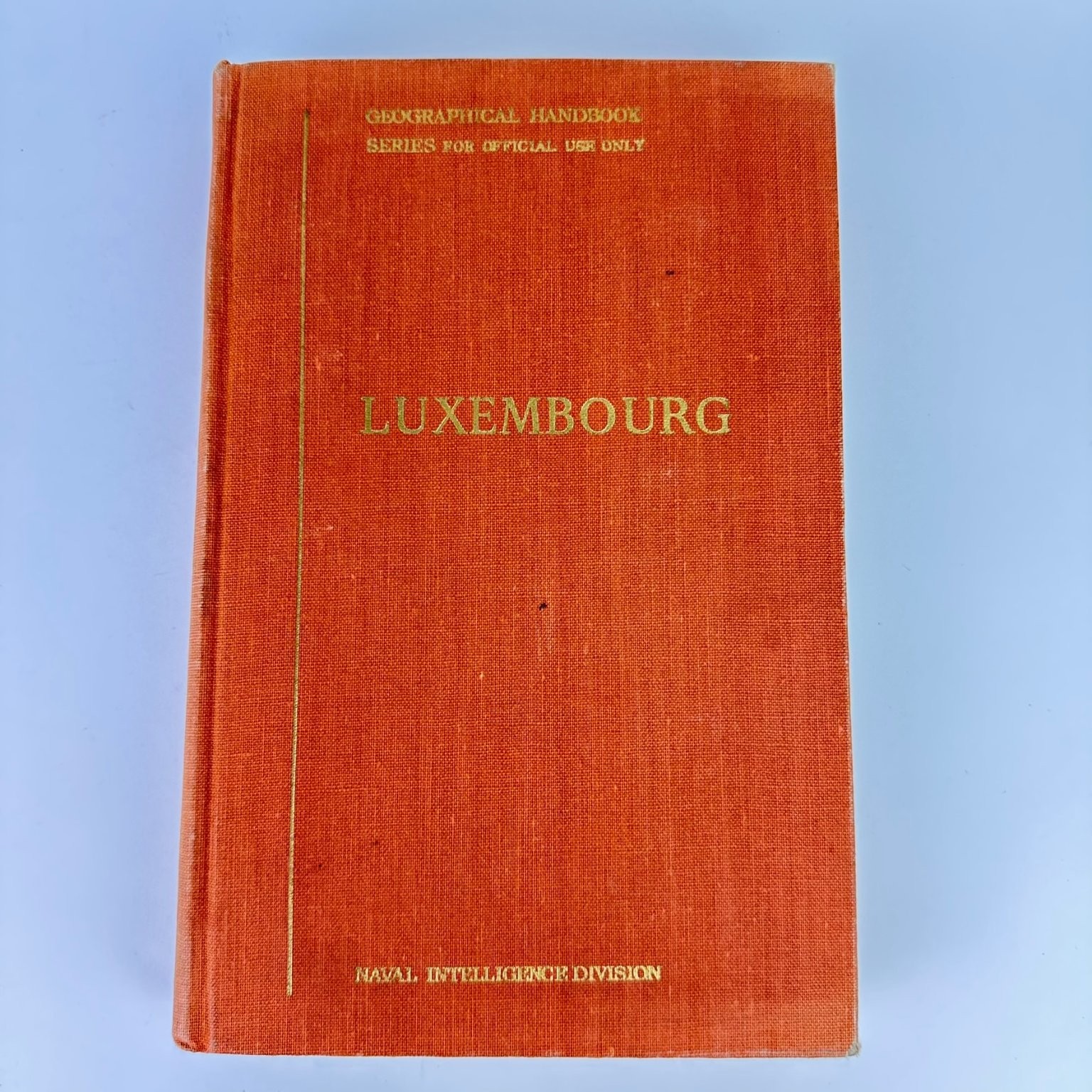 Luxembourg Naval Intelligence Division 1944 Geographical Handbook WWII