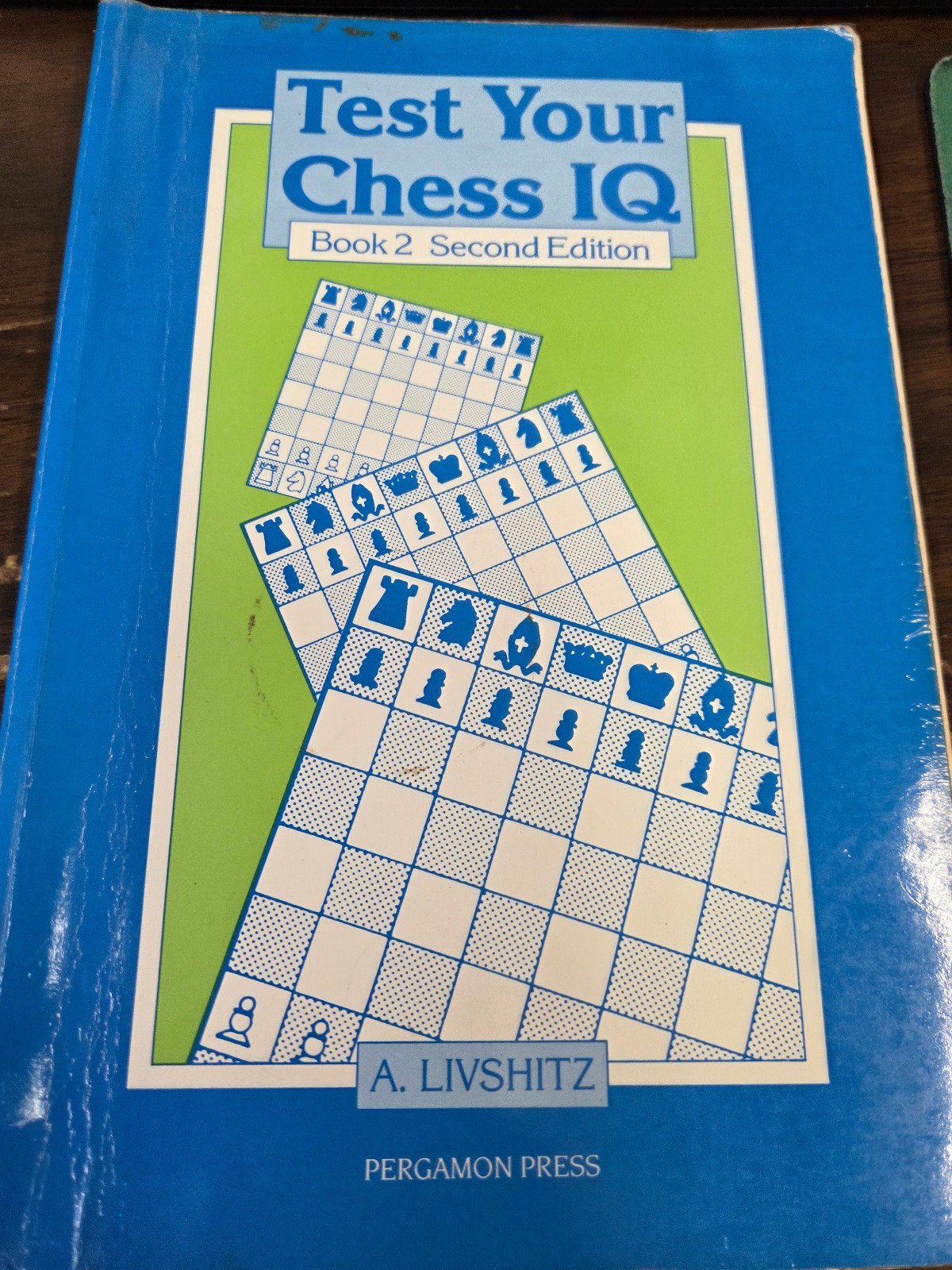Test Your Chess IQ book 2 2nd Edition Paperback by Livshitz from Pergamon Press