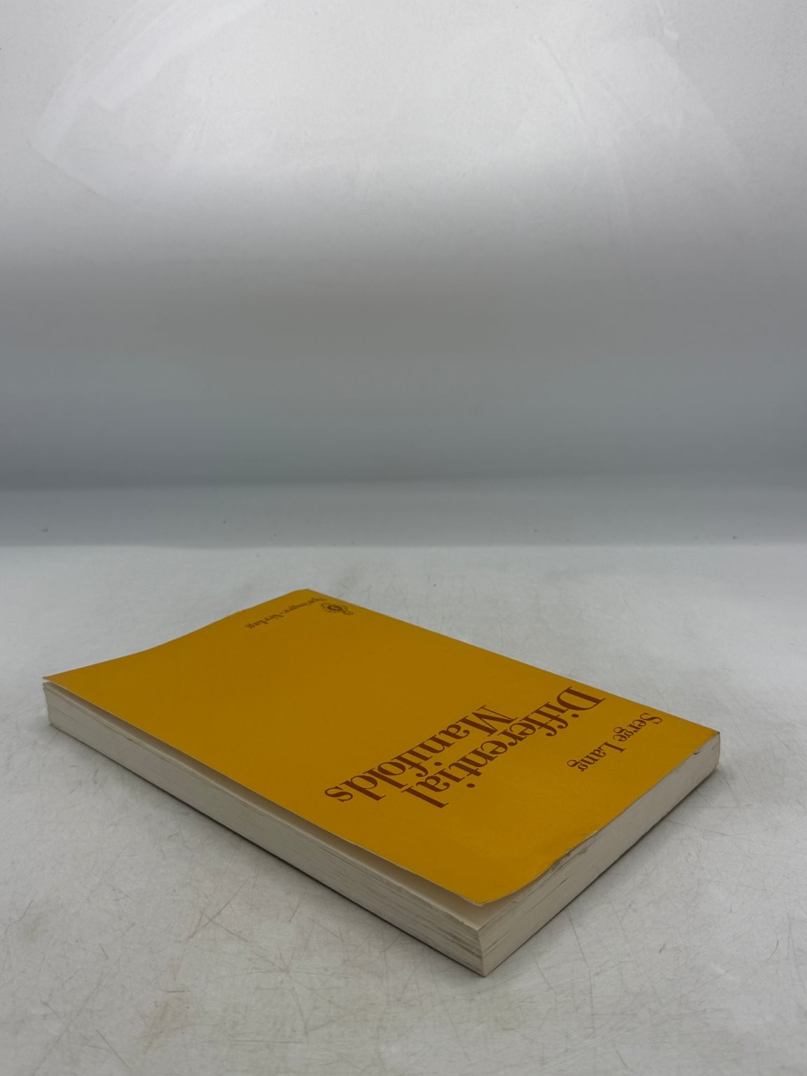 Differential Manifolds Serge Lang 1988 Second Printing Mathematics