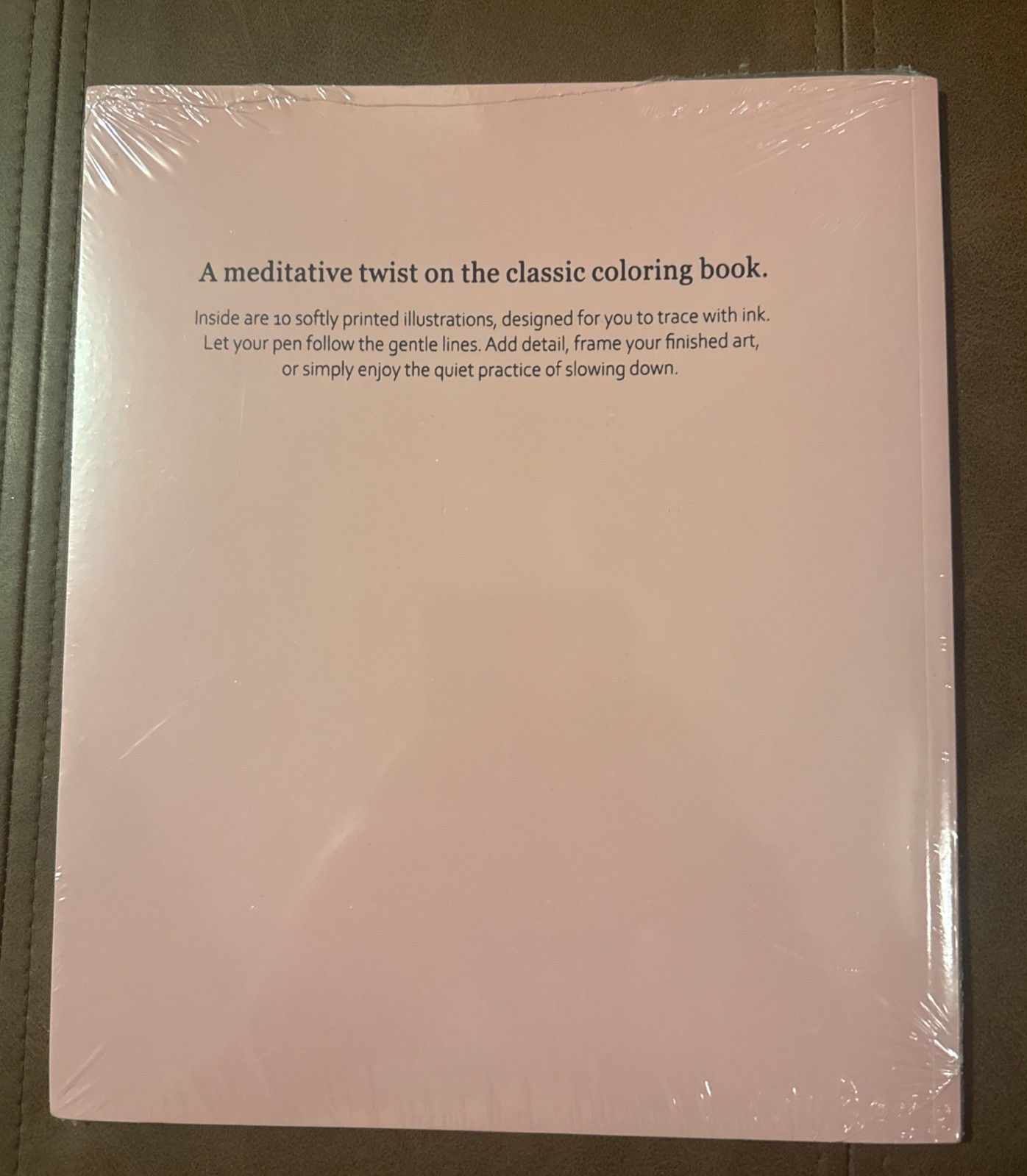 Ink Tracing: A Therapeutic Reverse Coloring Experience (sealed)