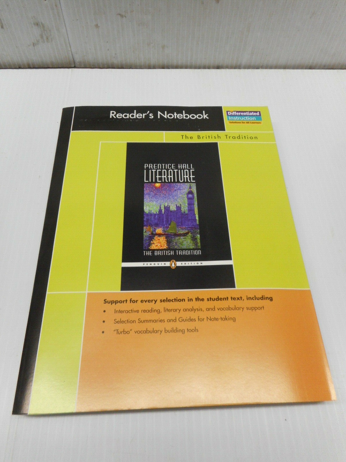 Prentice Hall Reader’s Notebook The British Tradition Grade 12 Paperback New