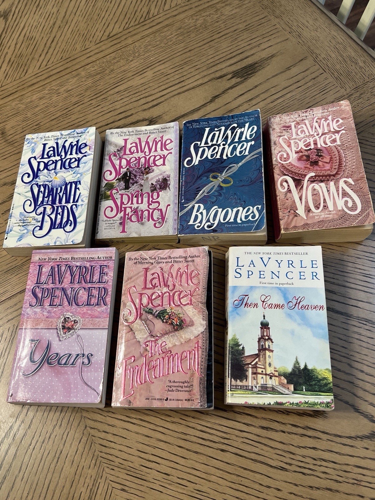 Lot of 7 Vintage Historical Romance Novels by LaVyrle Spencer