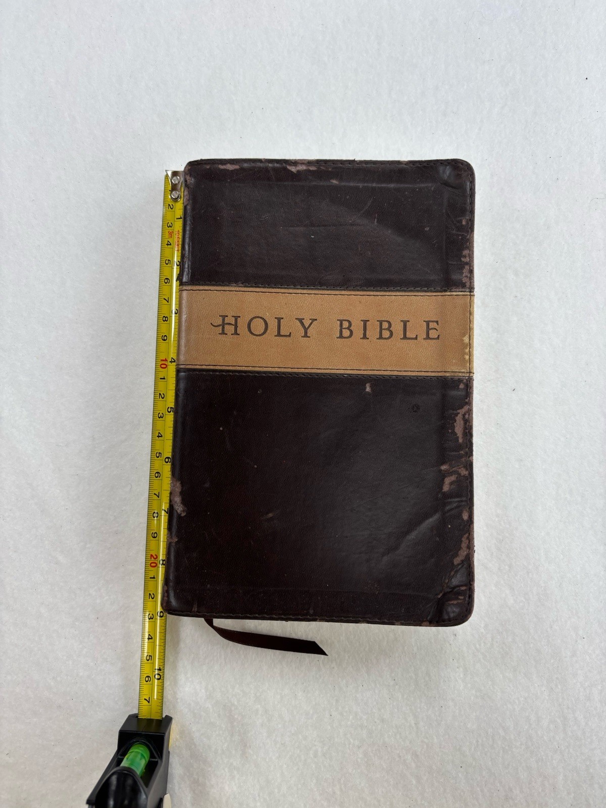 Holy Bible New Living Translation English Brown Leather Bound