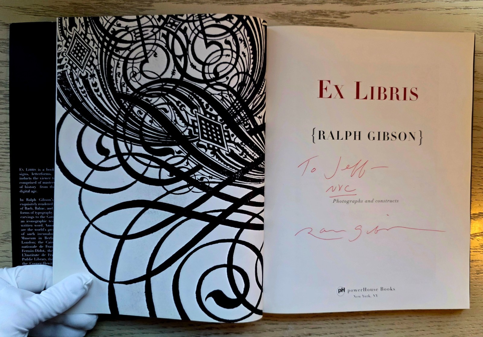 Ralph Gibson Ex Libris Photo Book First Edition 2001 PowerHouse SIGNED
