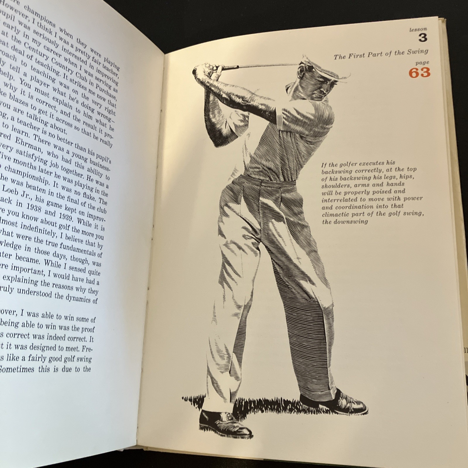 Ben Hogan Five Lessons 1957 First Edition Hardcover Dust Jacket Golf Fundamental