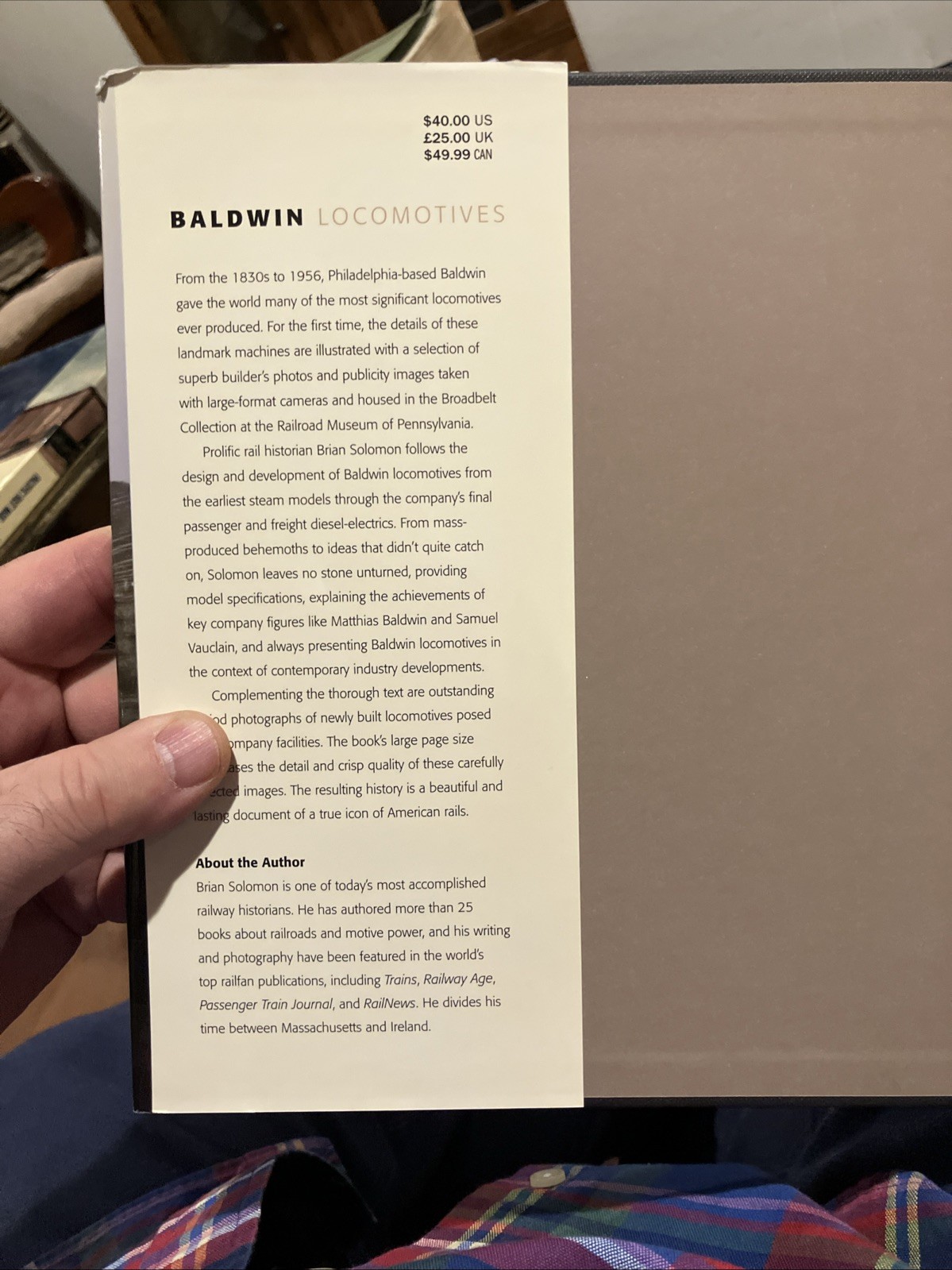 Baldwin Locomotives by Brian Solomon (2010, Hardcover)