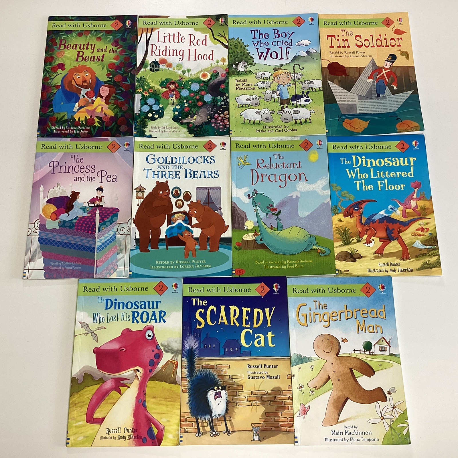 Read with Usborne Level 2 Reader Kindergarten 1st Grade Children’s 11 Book Lot