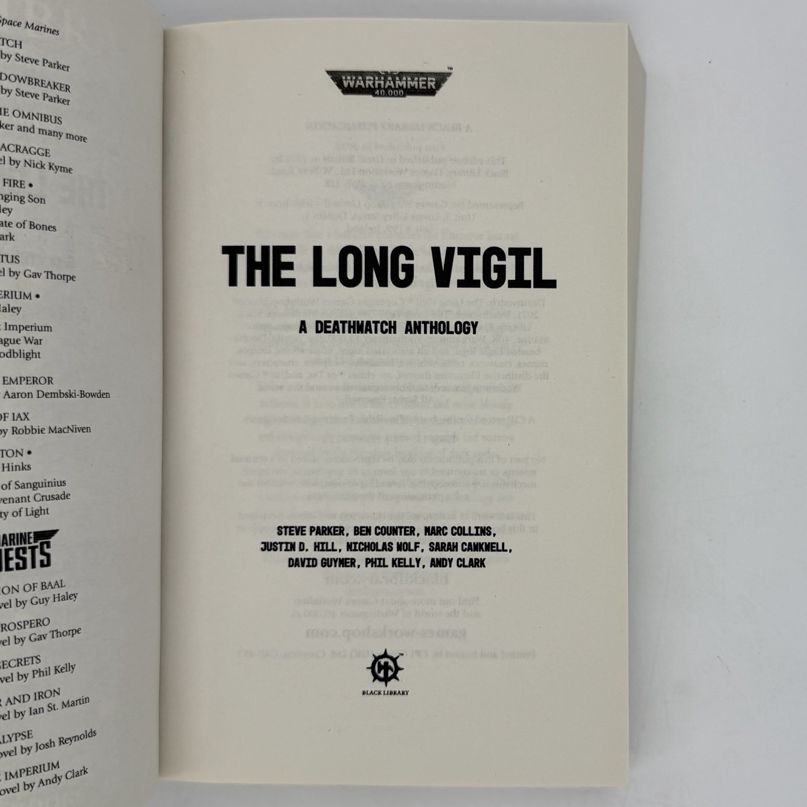 The Long Vigil: A Deathwatch Anthology – Steve Parker, Ben Counter & more (2021)