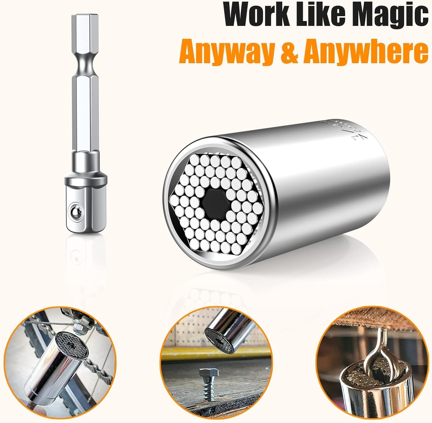 Professional Universal Socket Tool Set 7mm-19mm – Perfect for DIY Enthusiasts