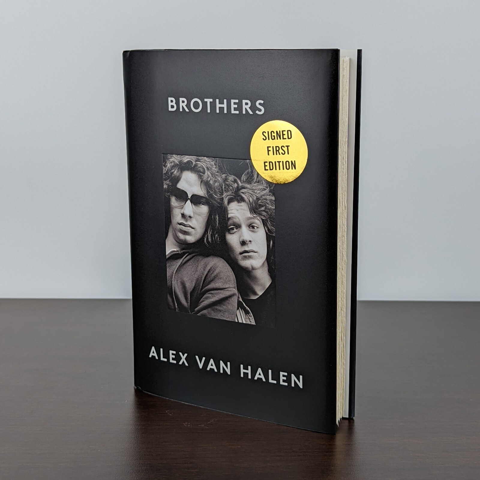 BROTHERS Alex Van Halen SIGNED Autographed 1st First Edition Hardcover (Damaged)