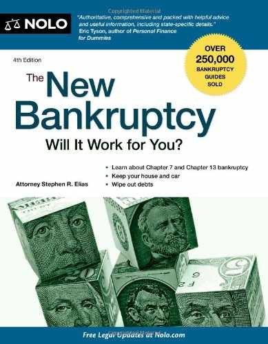 The New Bankruptcy: Will It Work for – Paperback, by Elias Stephen – Very Good