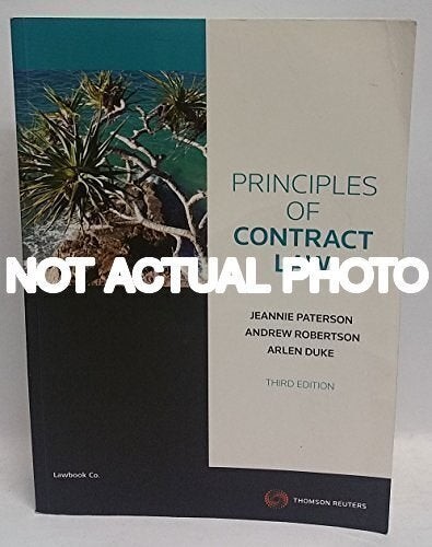 Andrew Robertson Jeannie / Principles of Contract Law by Jeannie Paterson Andrew