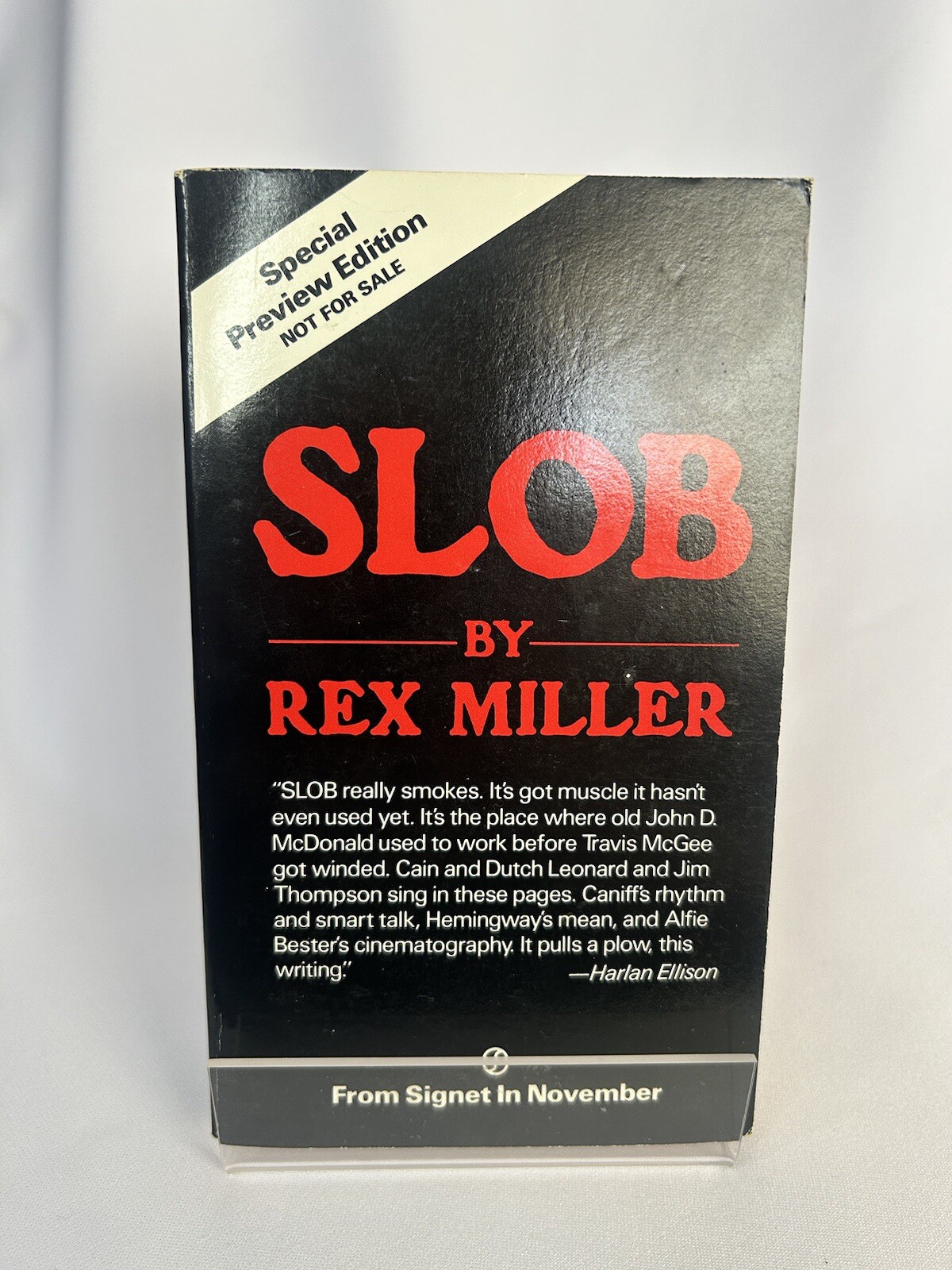 Slob by Rex Miller 1987 Signet Special Preview Edition Paperbacks From Hell