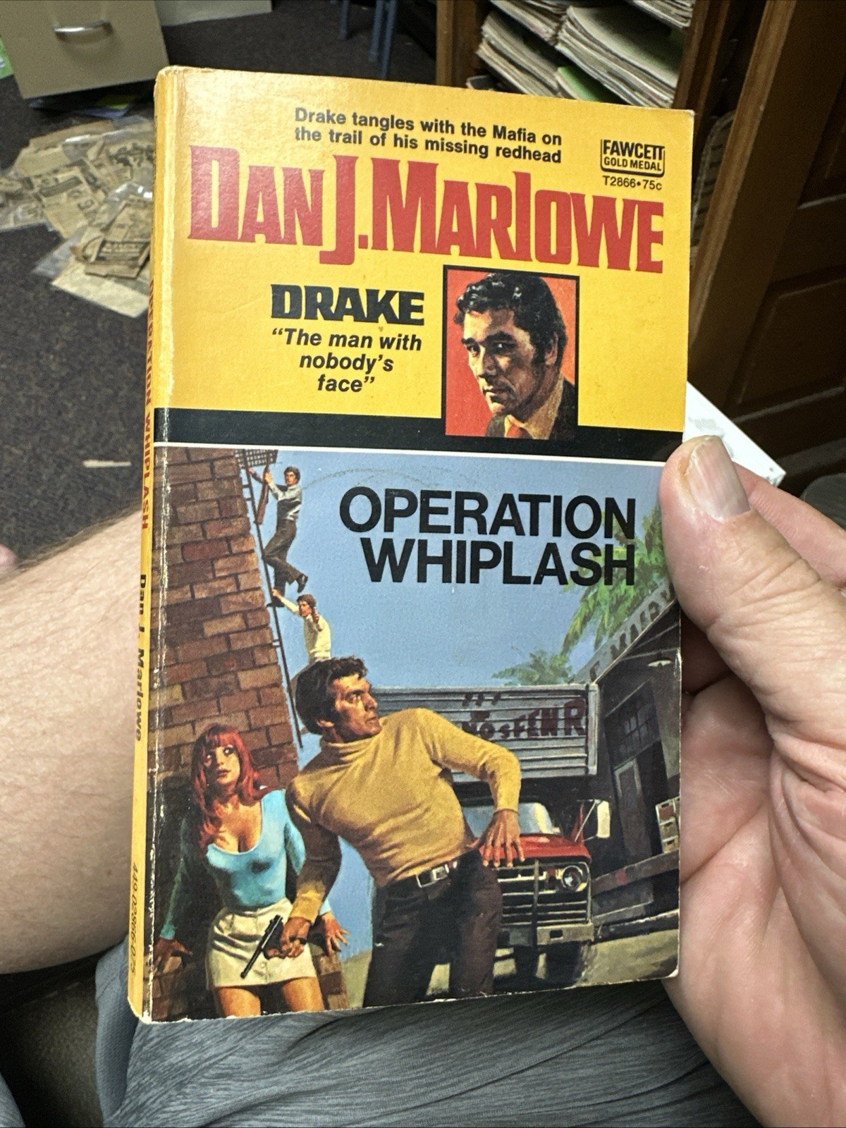Operation Whiplash By Dan J Marlowe PB Mystery Crime 1973 Fawcett Copy