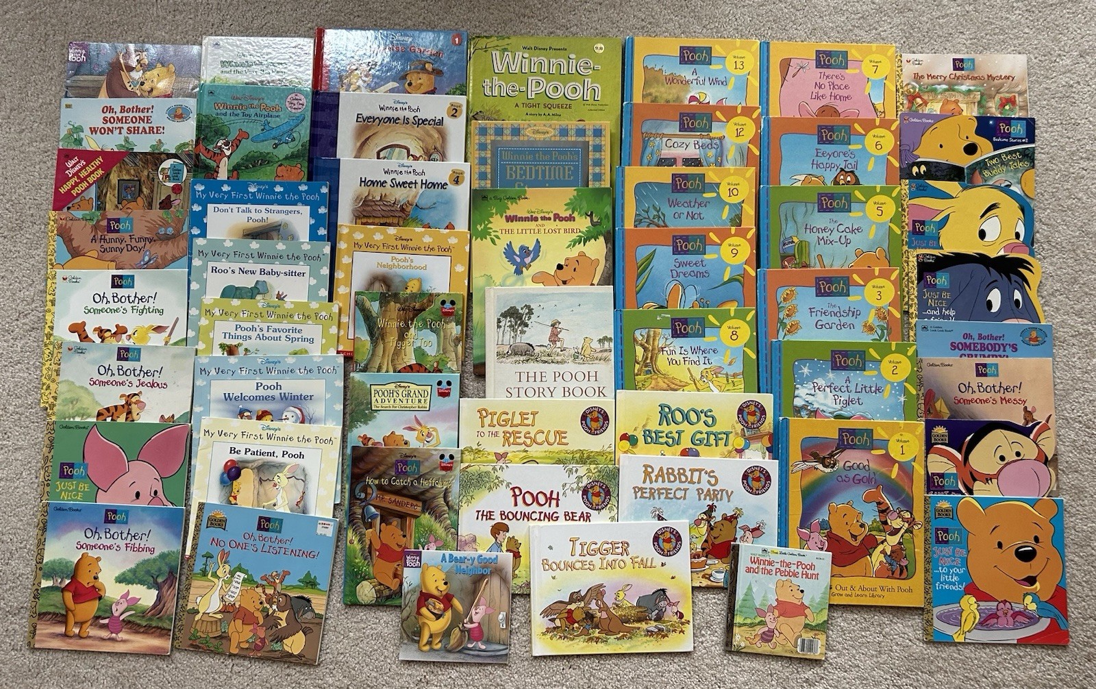 Huge Lot 53 WINNIE The POOH Disney’s OUT AND ABOUT WITH POOH Friends Vintage +