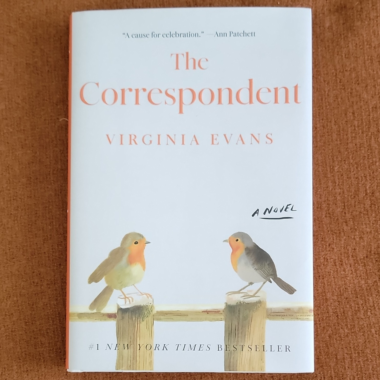 The Correspondent by Virginia Evans Hardcover Novel Fiction w/ Dust Jacket