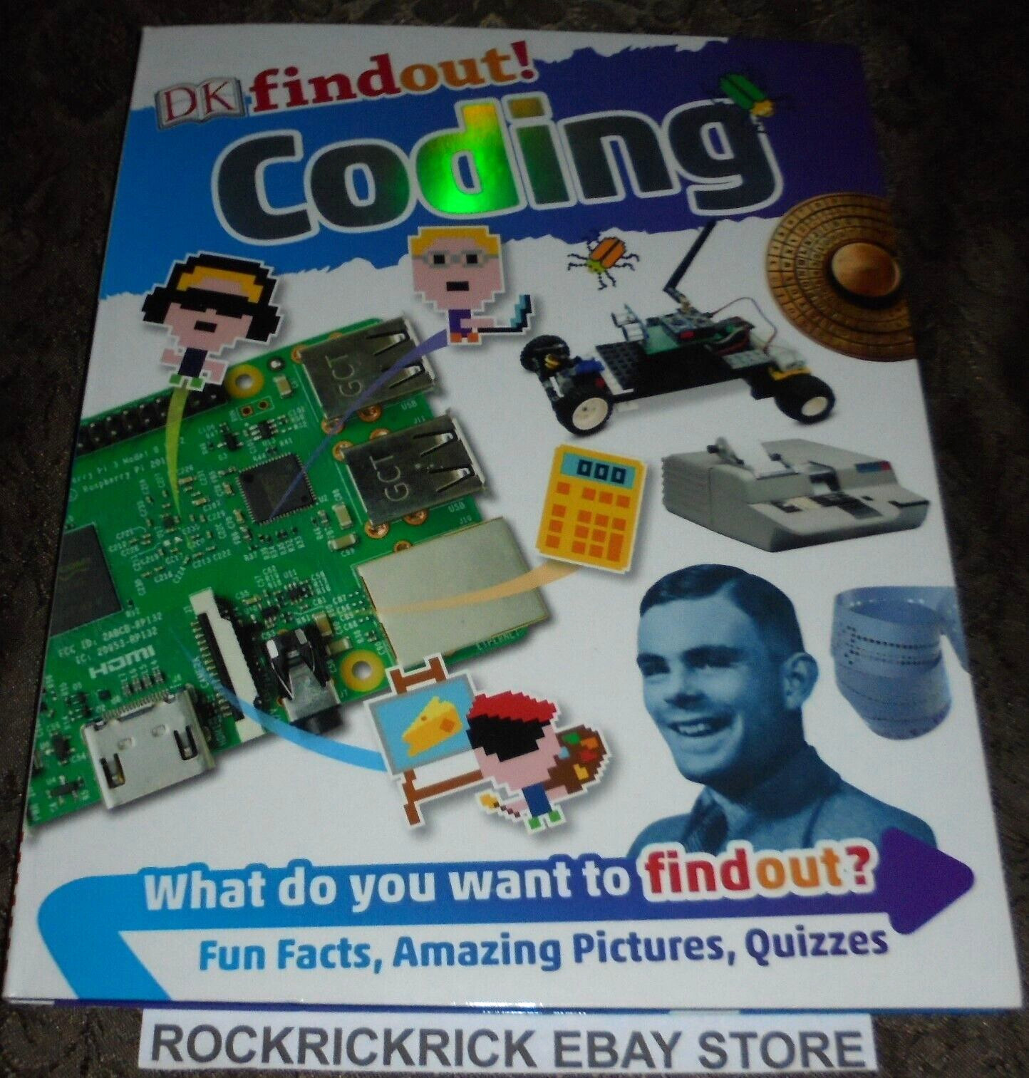 DK FINDOUT! CODING BOOK BY JAMES FLOYD KELLY 18CM X 24CM (2017)