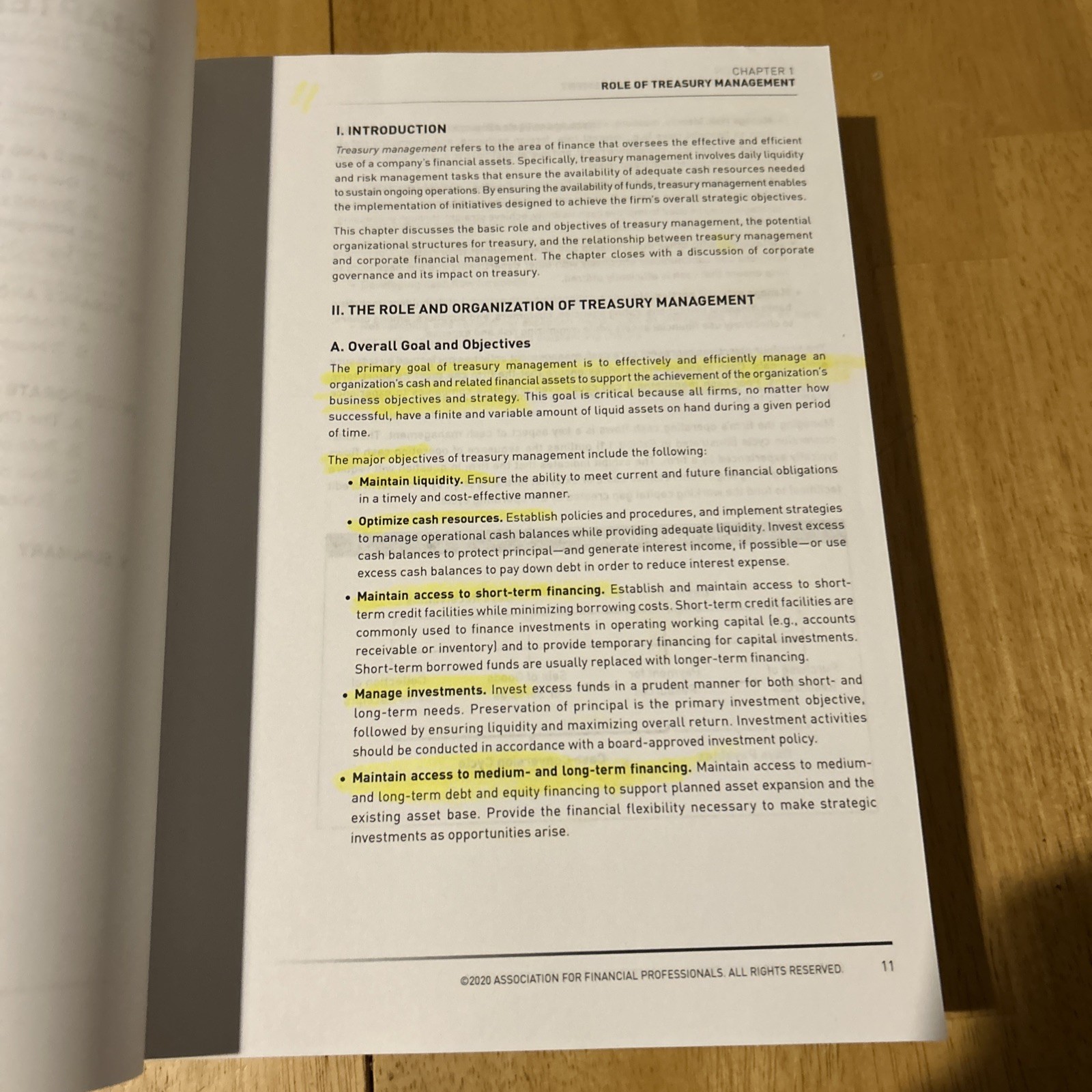 Essentials of Treasury Management, CTP Body of Knowledge, 6th Ed, 2nd Print 2020