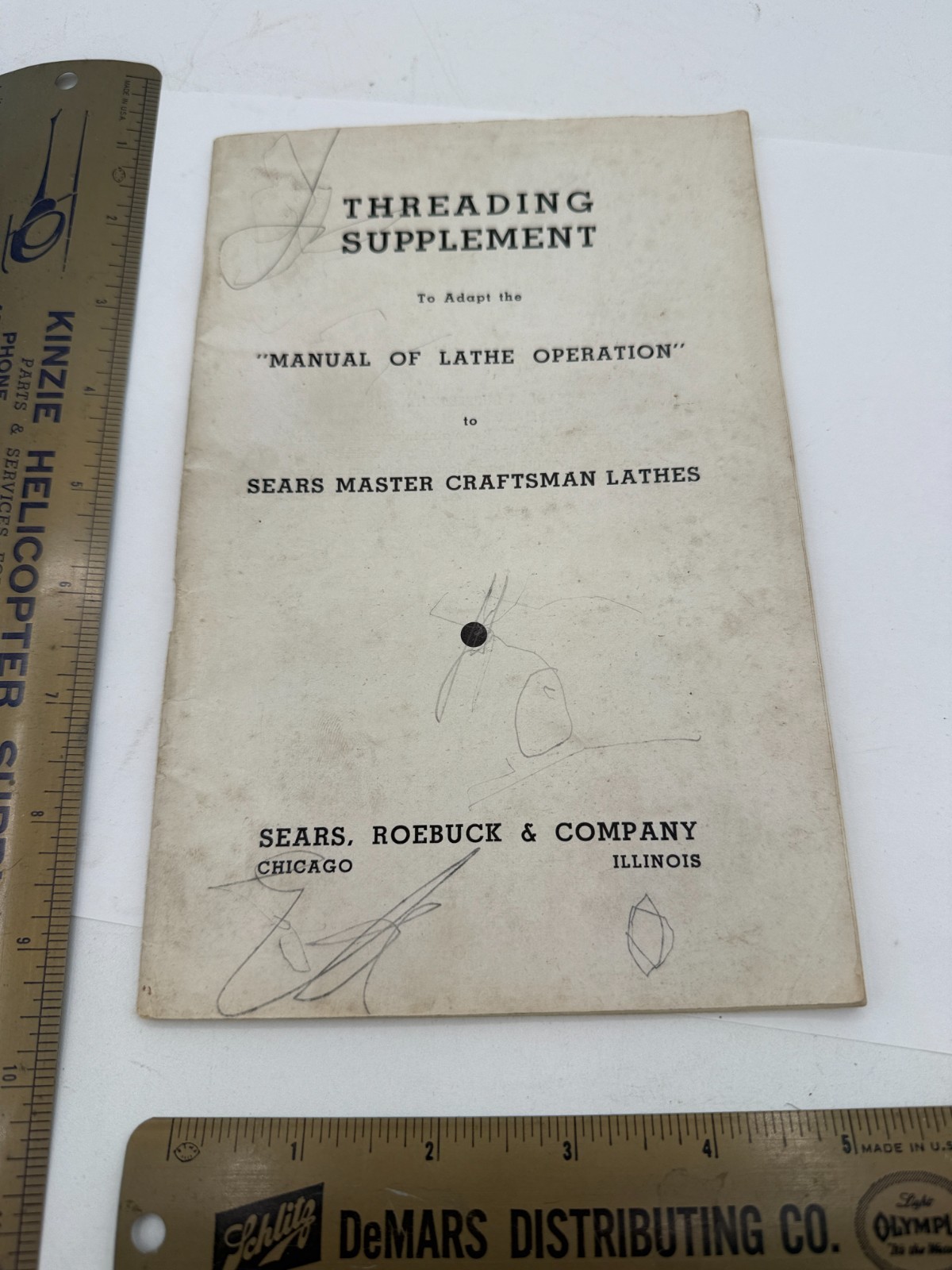 THREADING SUPPLEMENT Manual of Lathe Operation Sears Master Craftsman Lathes