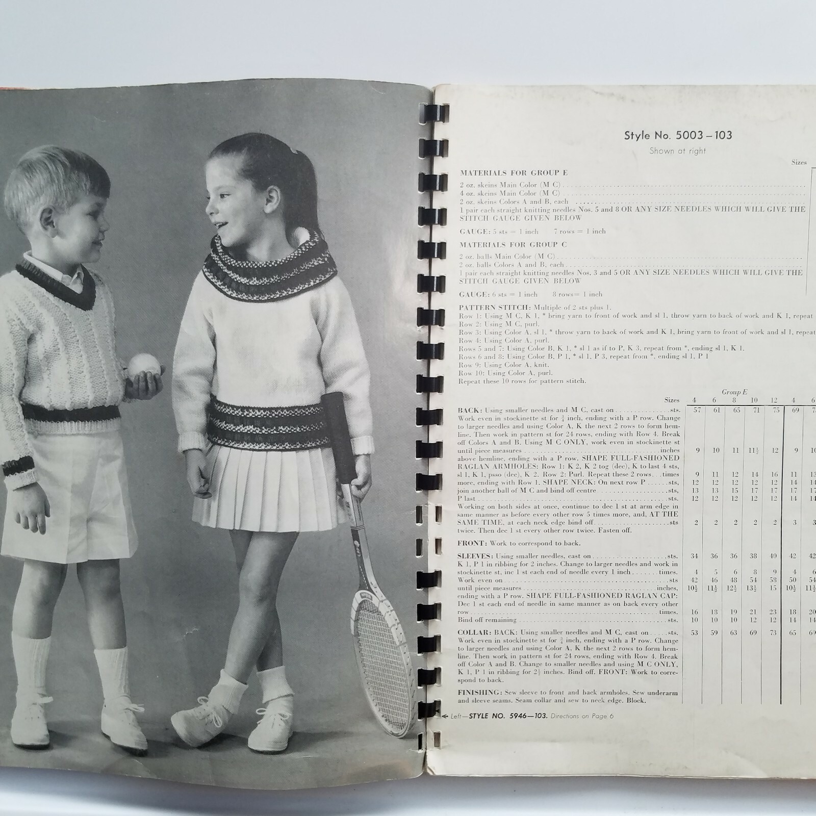 Patterns 1962 Bernat Handicrafter Classics for Girls and Boys Book 103 72 pages