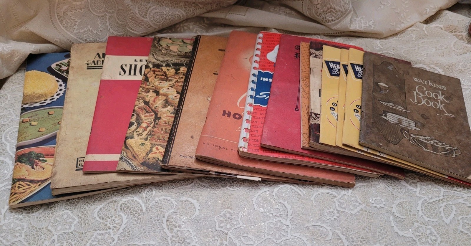 Lot Of 14 Vintage Cookbooks Recipe Booklets Advertising 1920s-1950s