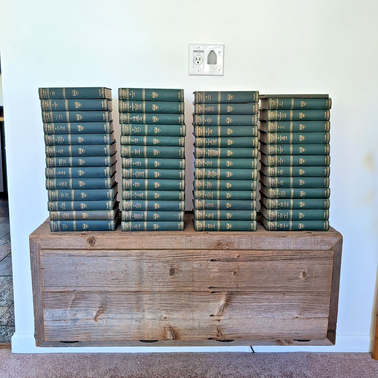 Harvard Classics Complete Set 52 Five Foot Shelf Books 1909 Collier RARE Green