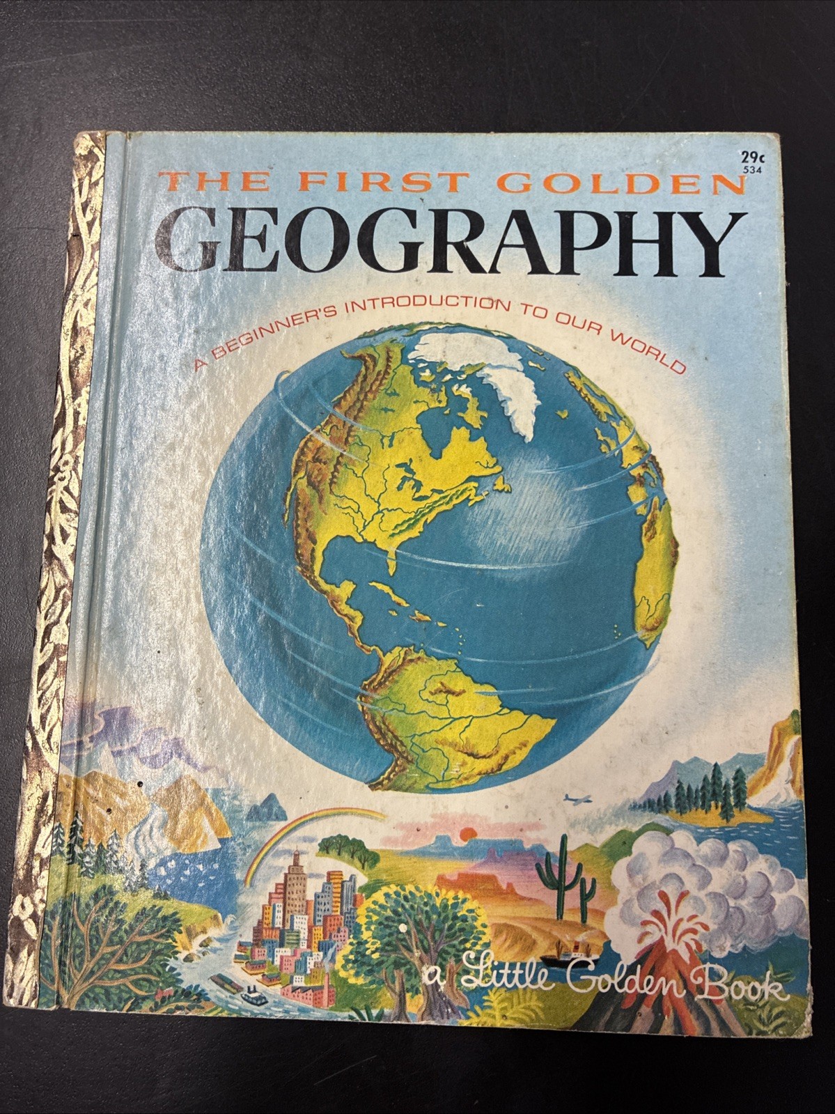 Vintage A Little Golden Book The First Golden Geography 534 .29 1955
