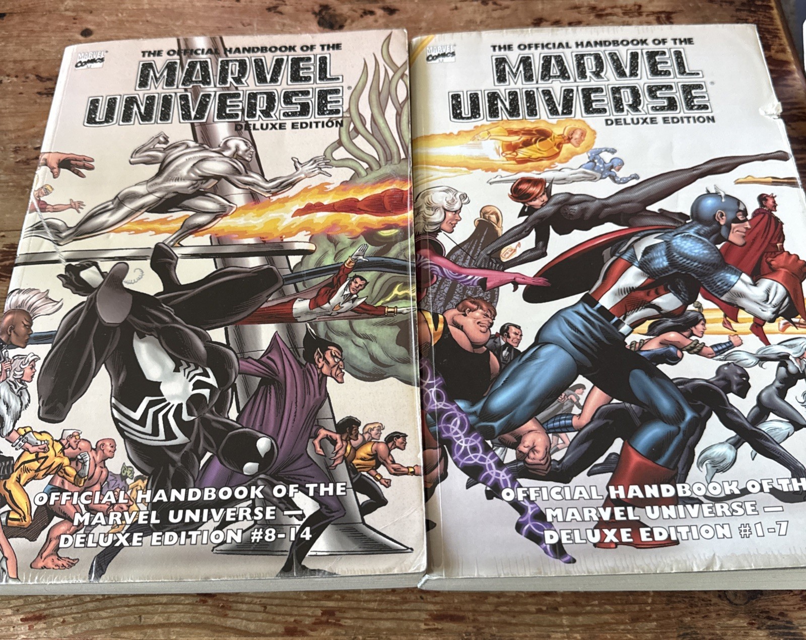 The Official Handbook of the Marvel Universe Deluxe Edition Vol 1 & 2, PBs