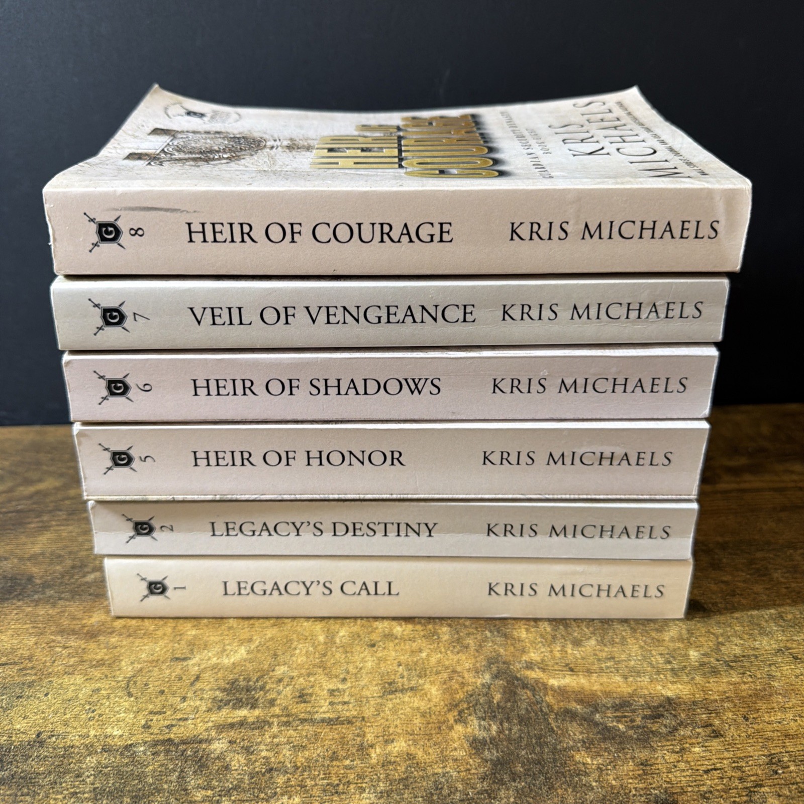 Lot of 6 Guardian Security Dynasty by Kris Michaels Paperback Books 1-2, 5-8