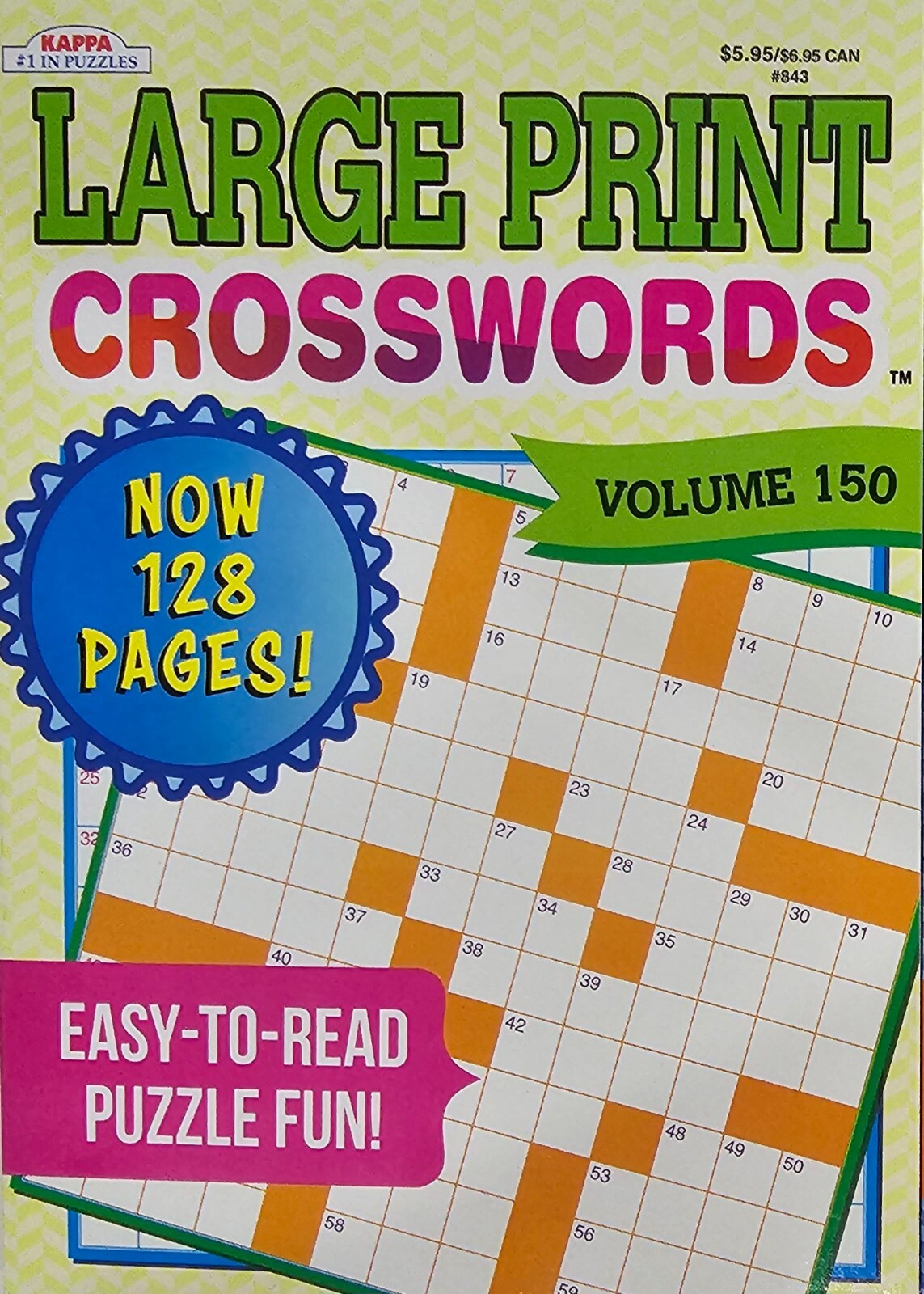 Kappa Large Print Crosswords Puzzle Books, Largest Selection of Volumes. U-PICK!