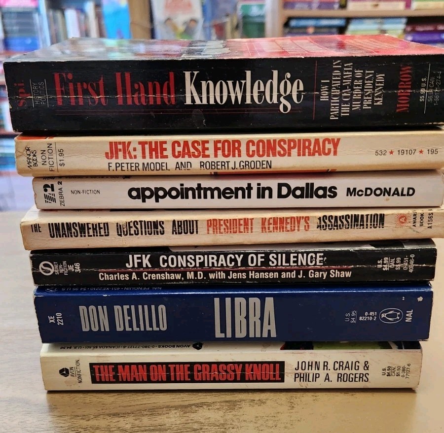 JOHN F. KENNEDY DEATH ASSASSINATION LOT Of 7 Conspiracy Paperbacks CIA JFK