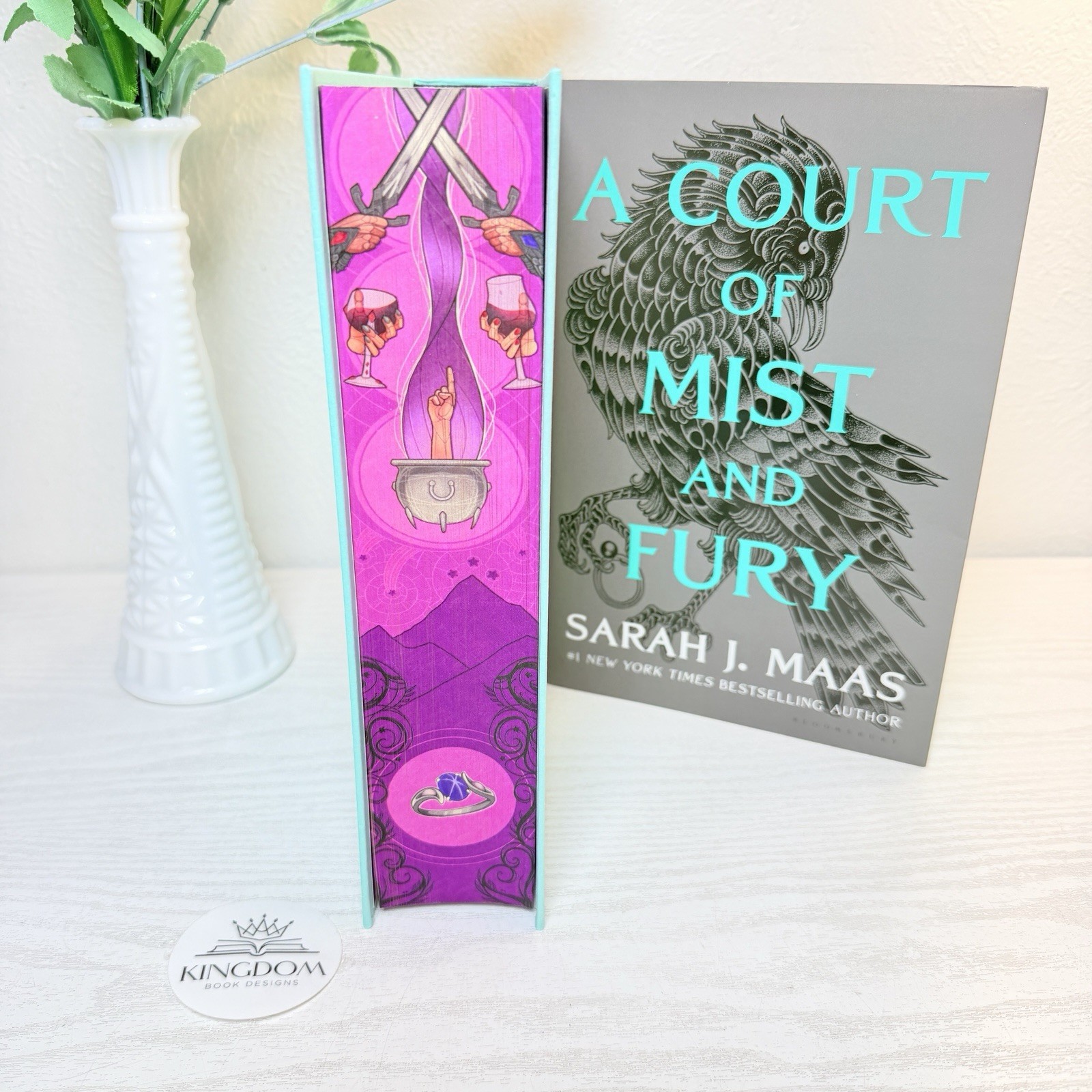Rare! Kingdom Book Designs A Court Of Mist And Fury ACOMAF Sarah J Maas ACOTAR