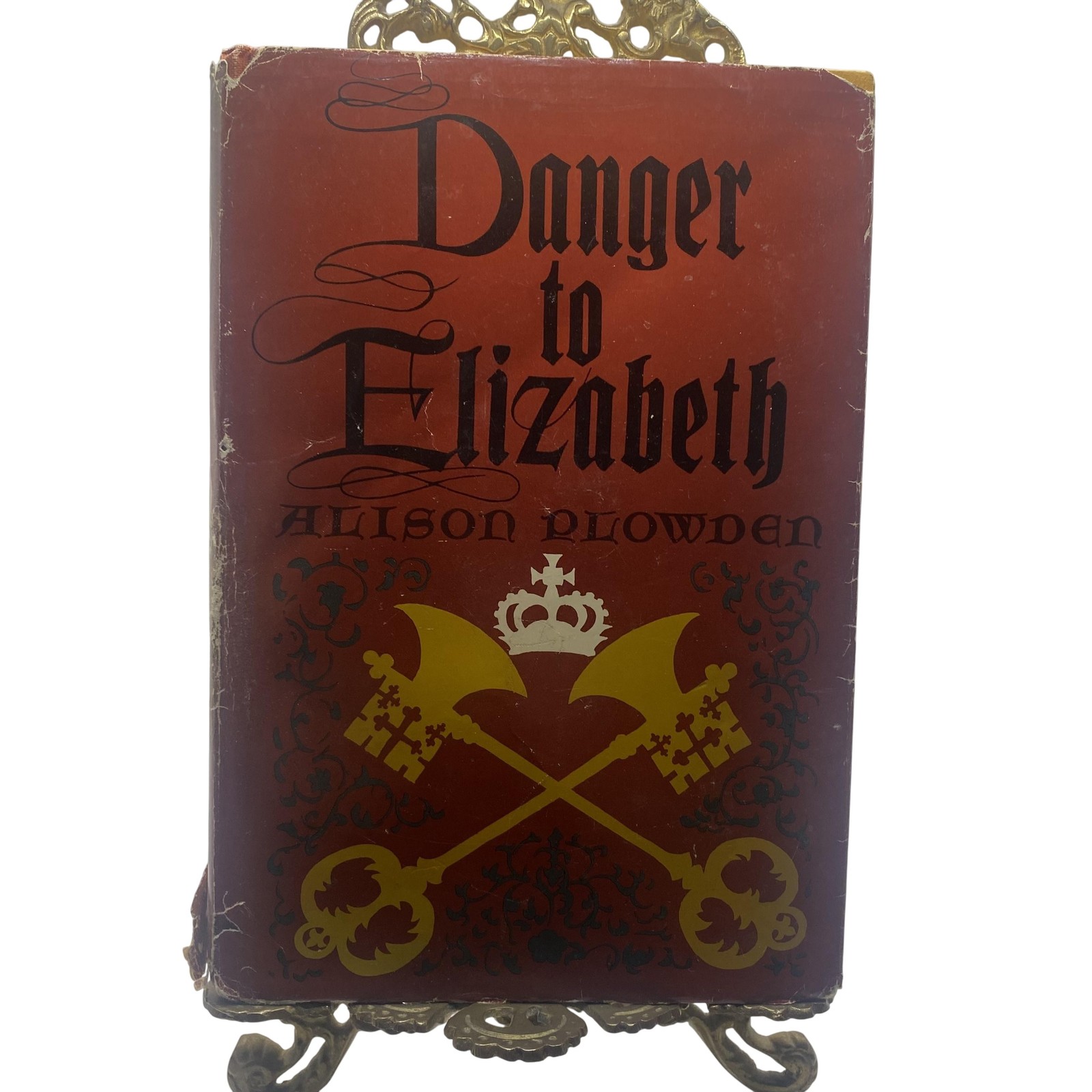 Vintage 1973 Danger To Elizabeth Alison Plowden Stein & Day Red HC DJ History