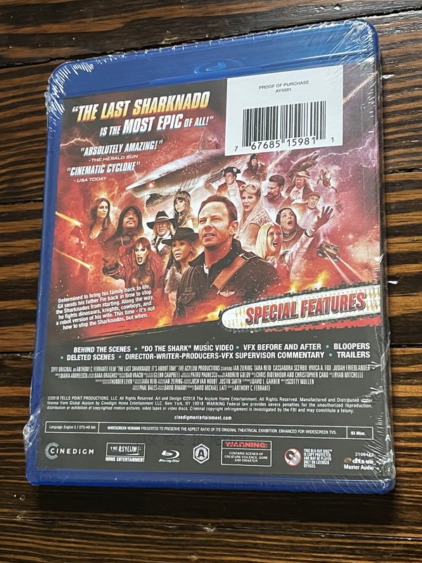 NEW / The Last Sharknado: It’s About Time (Blu-ray) (Final) – Ian Ziering; Tar..