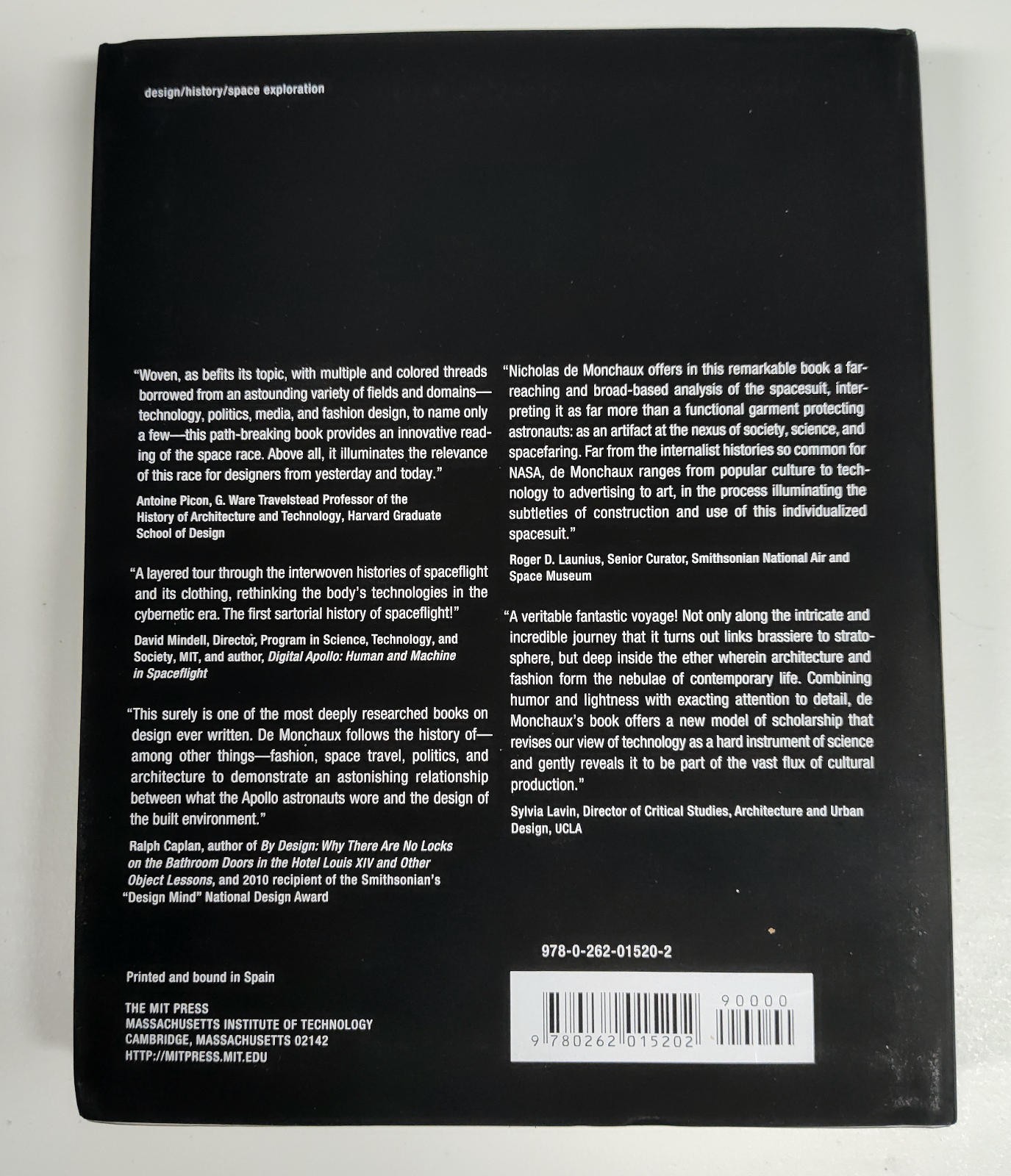 Spacesuit: Fashioning Apollo (The MIT Press), Nicholas de Monchaux, 978026201520