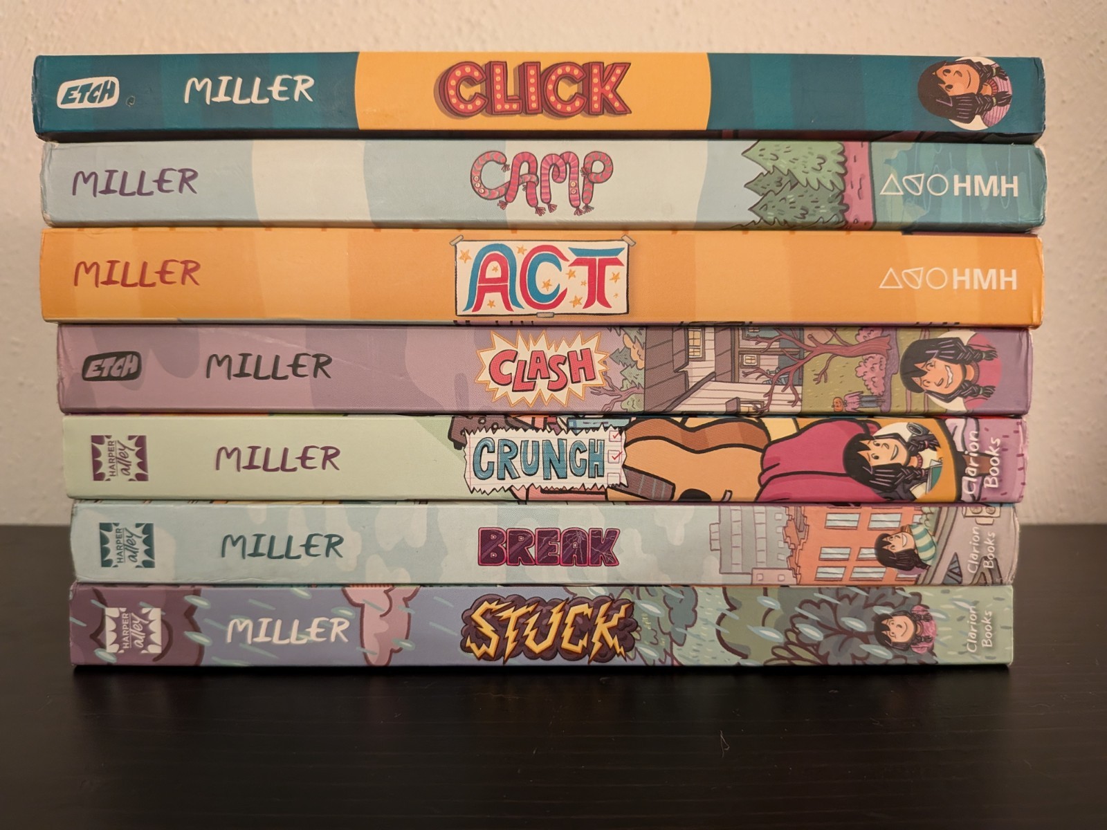 Kayla Miller CLICK Series COMPLETE 7 Graphic Novels Books
