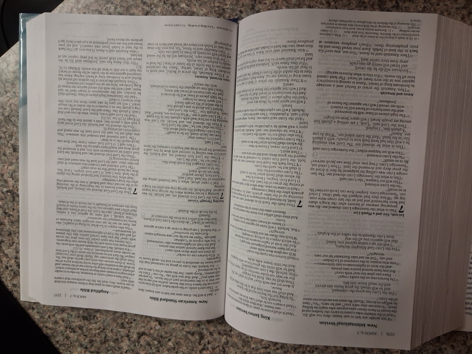 NIV, KJV, NASB, Amplified, Classic Comparative Parallel Bible, Hardcover: Th…