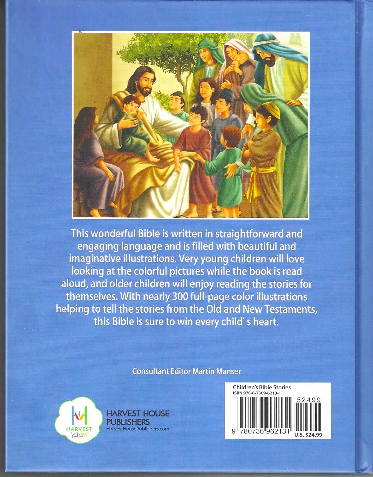 BEAUTIFUL COMPLETE ILLUSTRATED CHILDREN’S BIBLE ~HB ~ HARVEST HOUSE ~ BRAND NEW