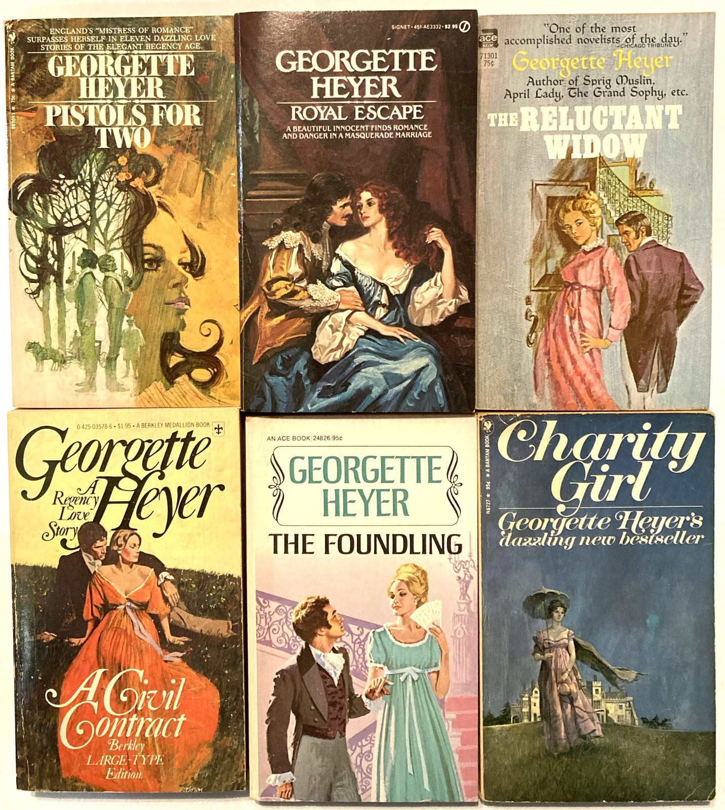 Georgette Heyer Historical Romance Paperback Choose Your Title Reader Copies