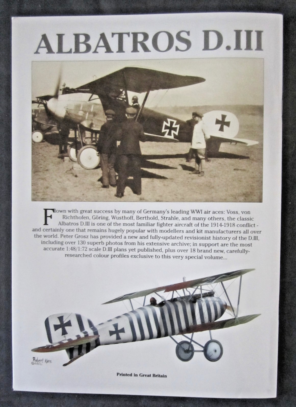Albatros D.lll Windsock Datafile Special by Grosz-WWl Aircraft Plans-56 pgs-2003