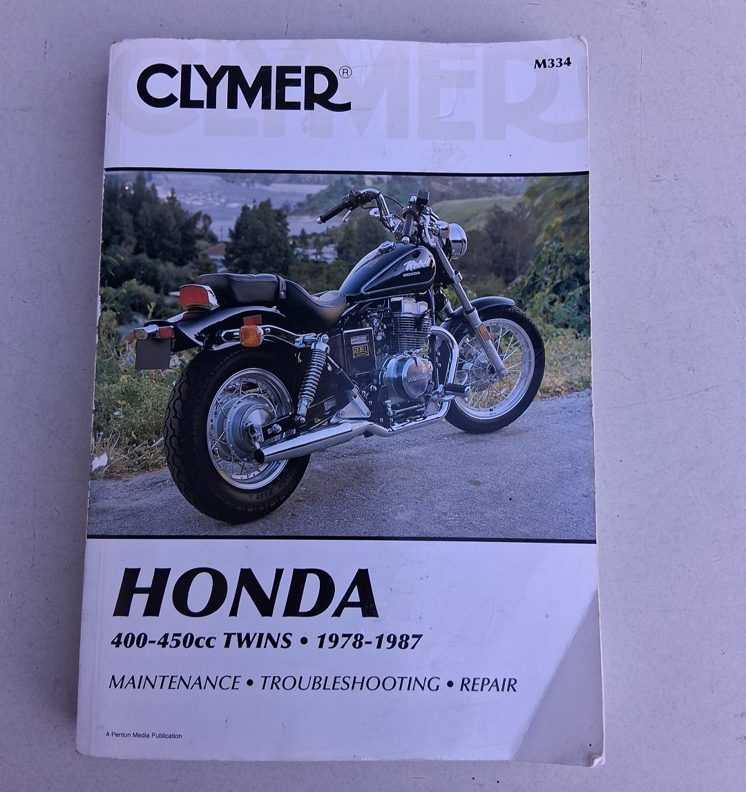 USED CLYMER HONDA 400- 450cc TWINS 1978-1987 MAINTENANCE MOTORCYCLE MANUAL M334
