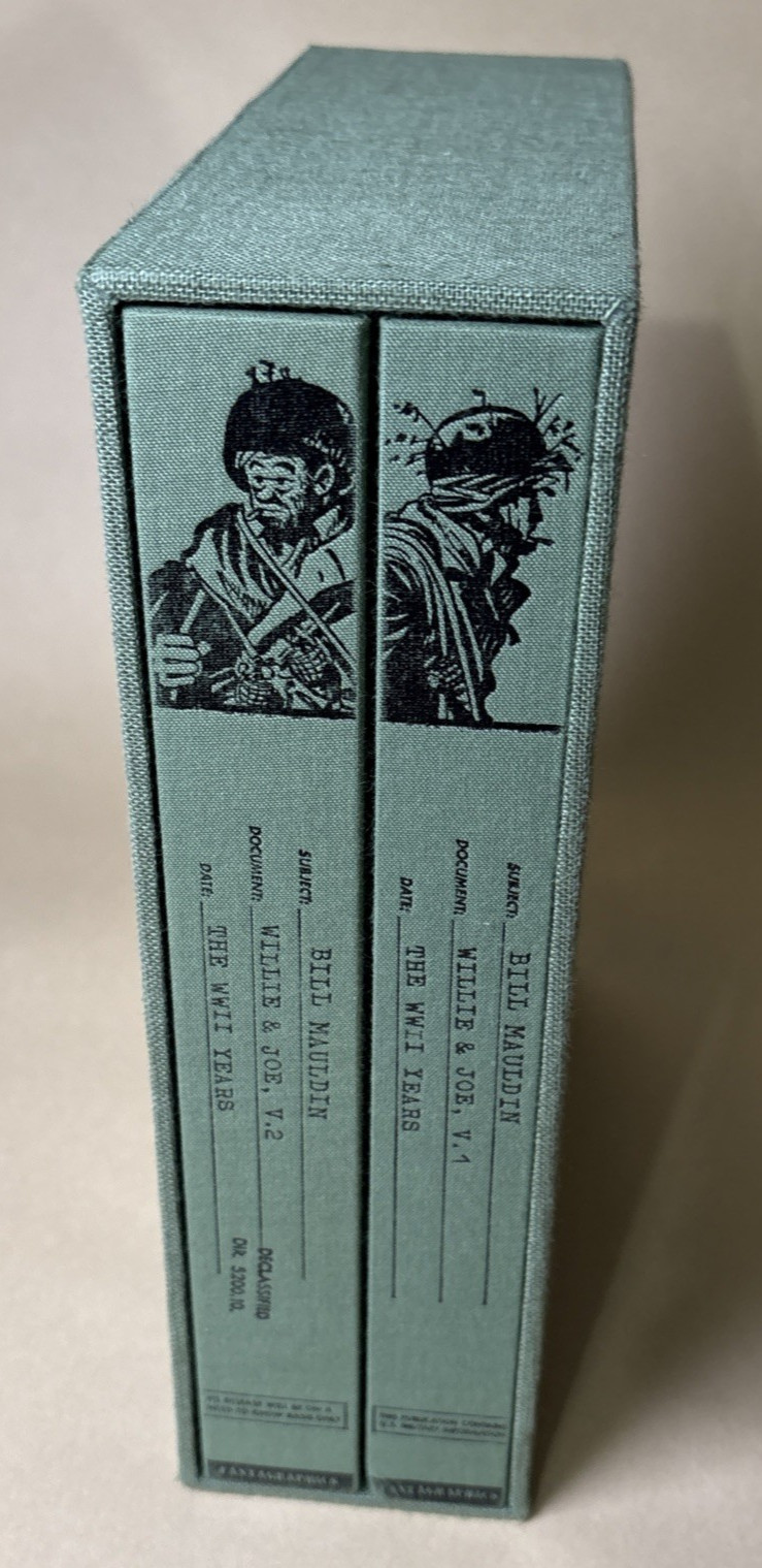 Willie & Joe: The WWII Years Bill Mauldin 2-Vol Set w/ Slipcase Fantagraphics